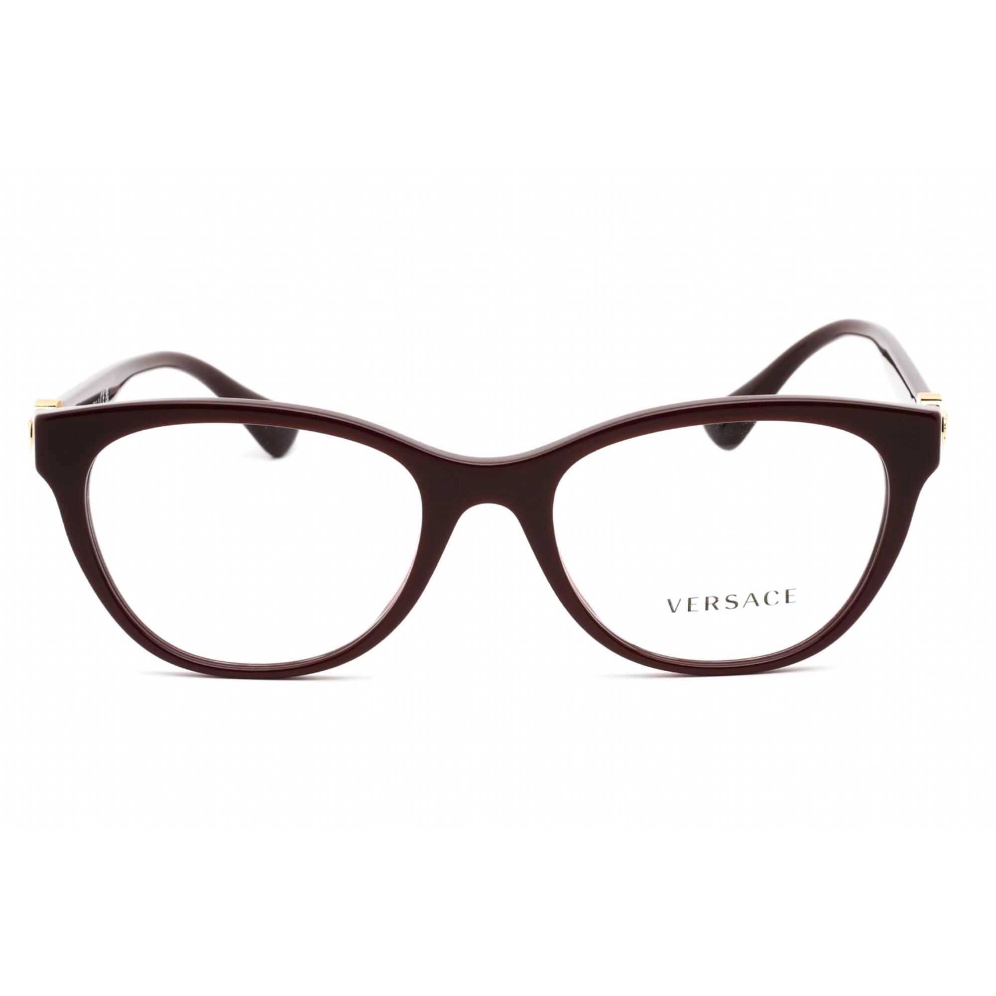 Versace Women's Eyeglasses - Full Rim Plum Plastic Cat Eye Shape Frame | 0VE3330 5386