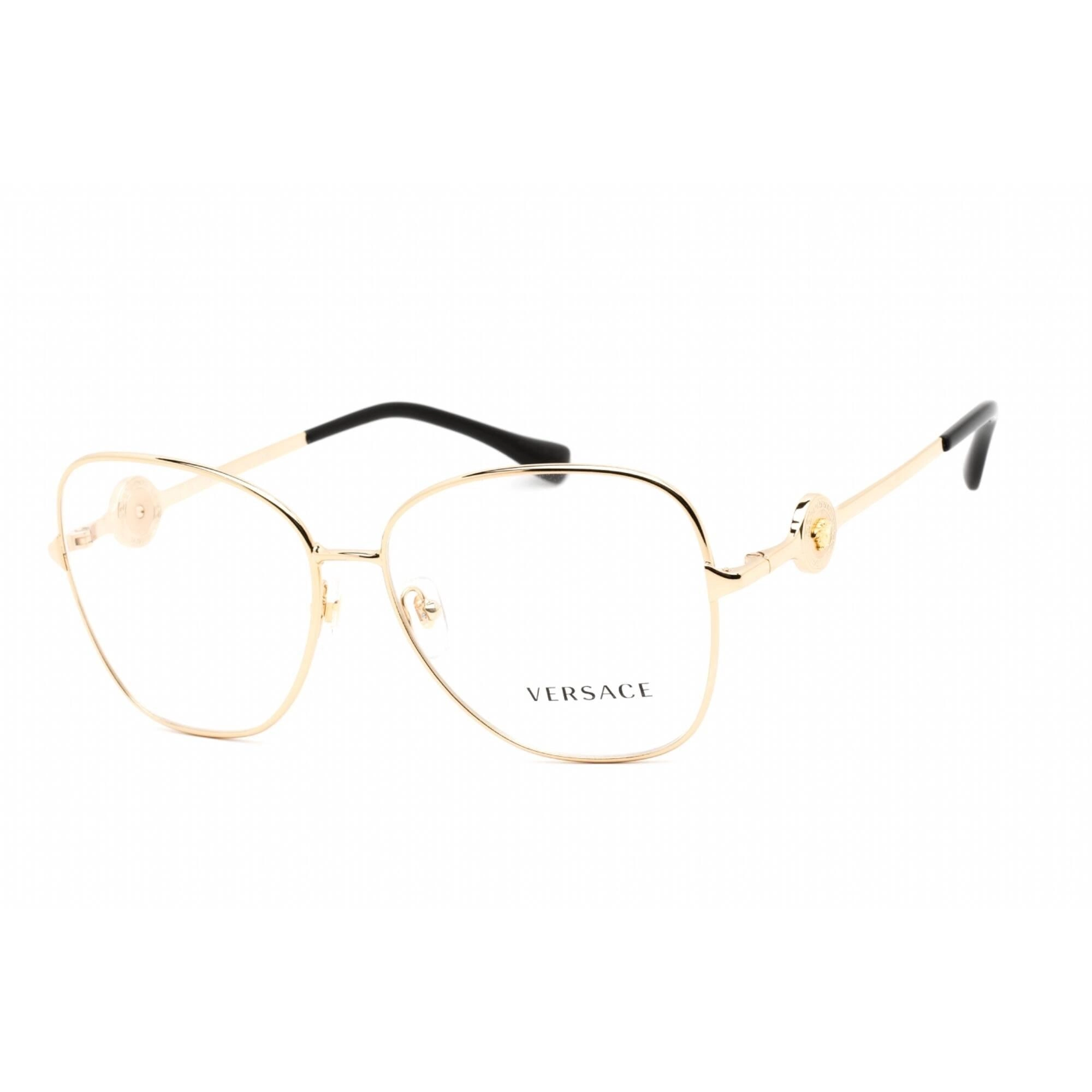 Versace Women's Sunglasses - Full Rim Gold Metal Cat Eye Shape Frame | 0VE1289 1002