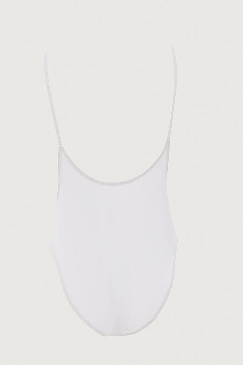 White One Piece Swimsuit