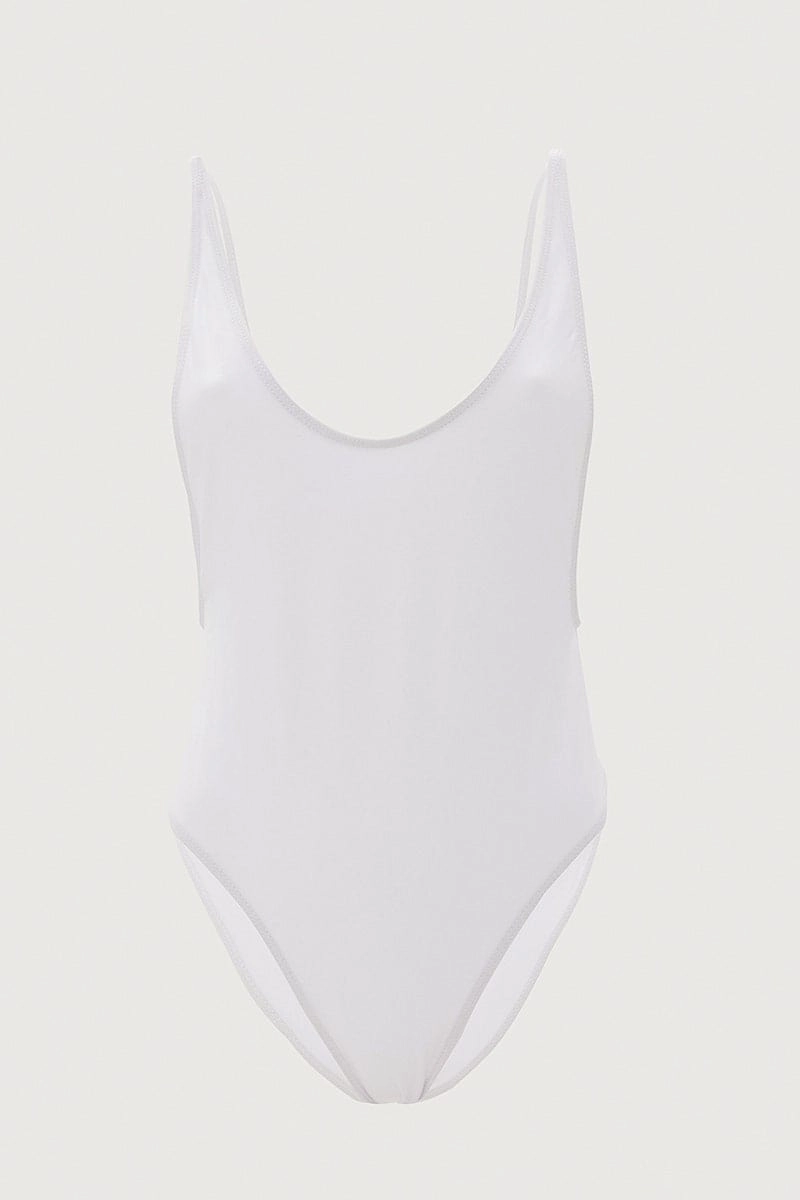 White One Piece Swimsuit
