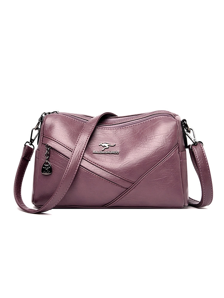 Women's Multi Pockets Soft PU Leather Purse and Handbag Shoulder Bag