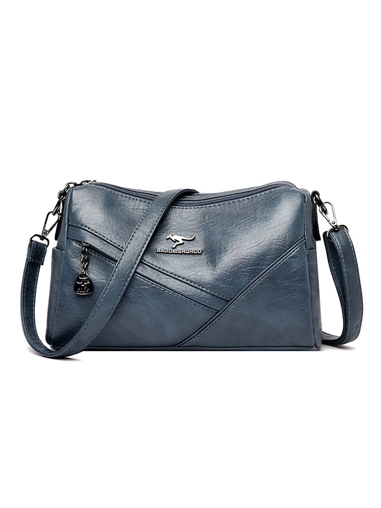 Women's Multi Pockets Soft PU Leather Purse and Handbag Shoulder Bag