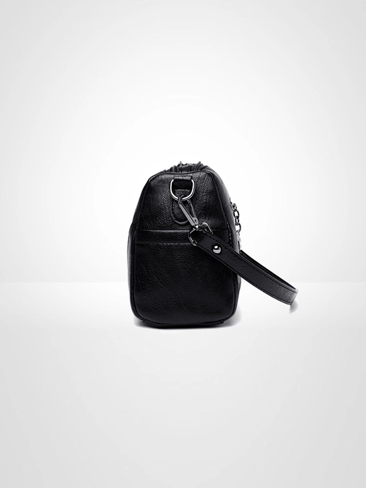 Women's Multi Pockets Soft PU Leather Purse and Handbag Shoulder Bag