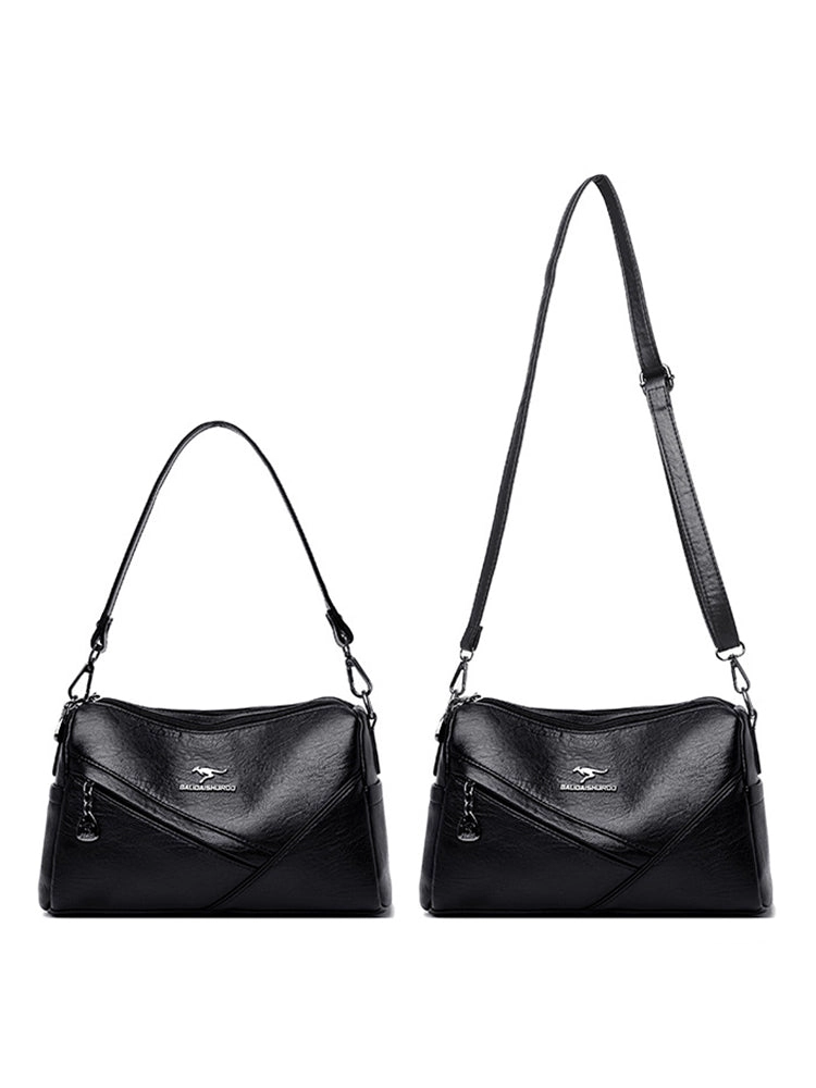 Women's Multi Pockets Soft PU Leather Purse and Handbag Shoulder Bag