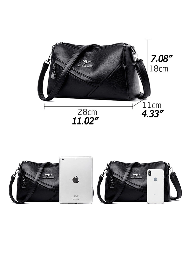 Women's Multi Pockets Soft PU Leather Purse and Handbag Shoulder Bag