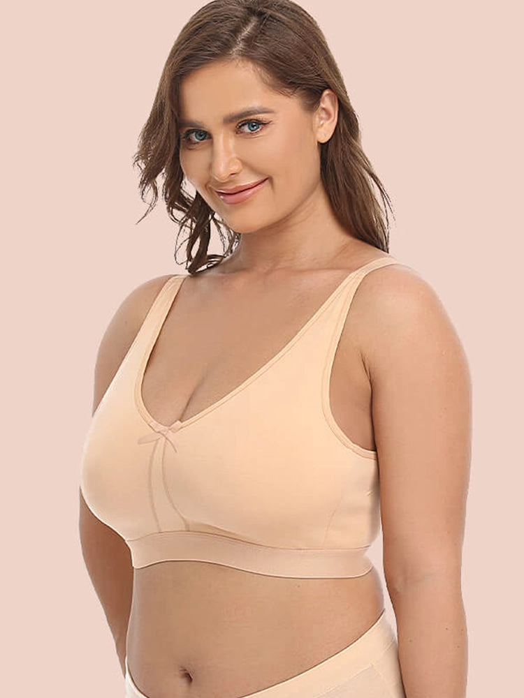 Women's Plus Size Comfort Cotton Unlined Full Coverage Bras